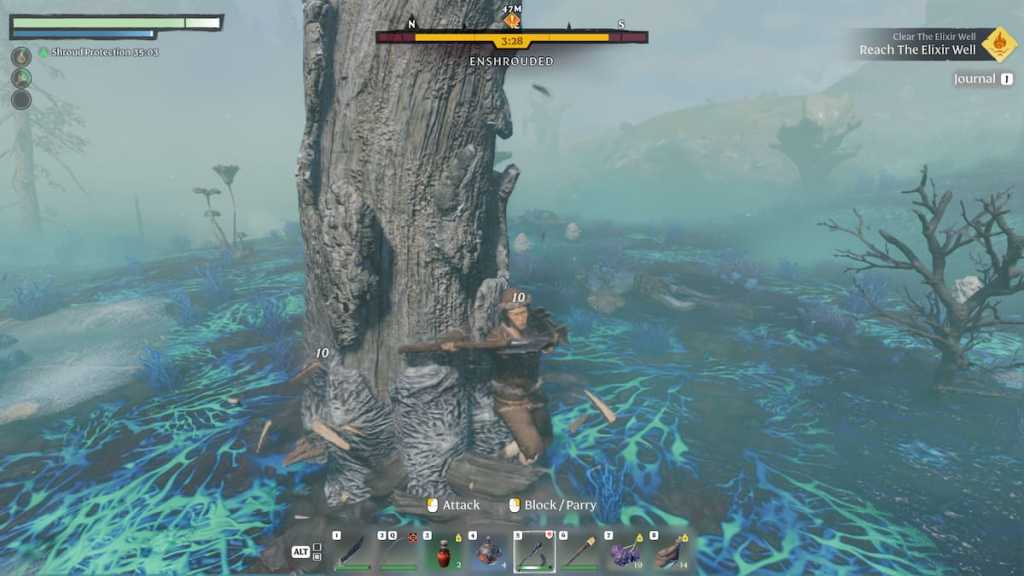 Chopping Shroud Wood